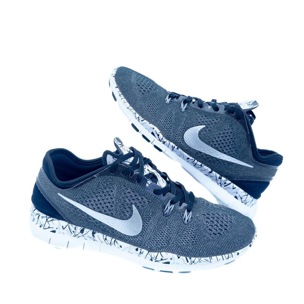 Nike Free 5.0 Flyknit Gray Training Shoes- Women's Size 8 - Picture 7 of 8
